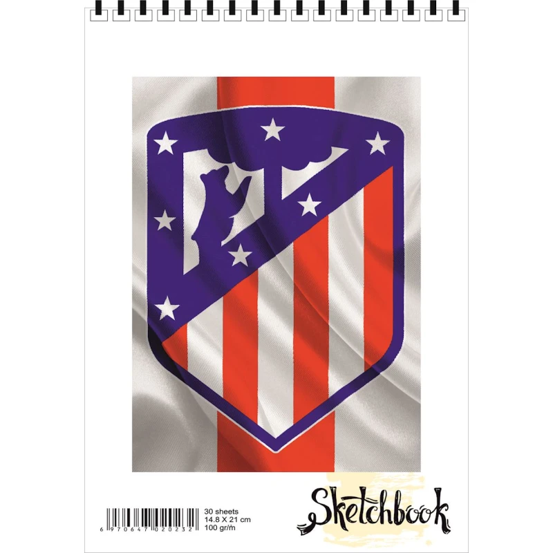 Блокнот Sketchbook Atlético Madrid, A5, 30 листов Блокнот Sketchbook Atlético Madrid, A5, 30 листов