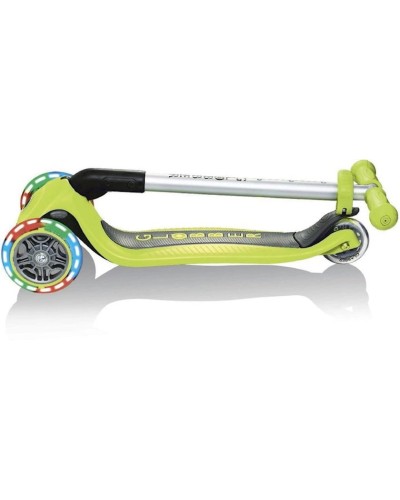 Yığılan skuter Globber Primo Foldable Lights, yaşıl/qara