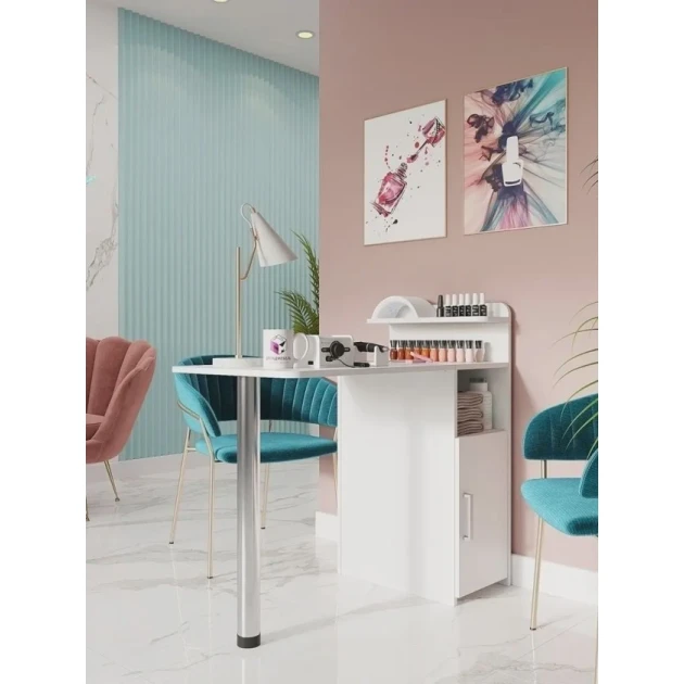 Маникюрный стол 3563_M3Au24StolManikurBoxOpWh, 96.4х50х92 см