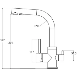 Смеситель Aquasanita Akvaduo 2663-111
