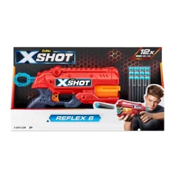 Blaster Zuru X-Shot Red Excel Reflex 6 36433-2022, 12 patron