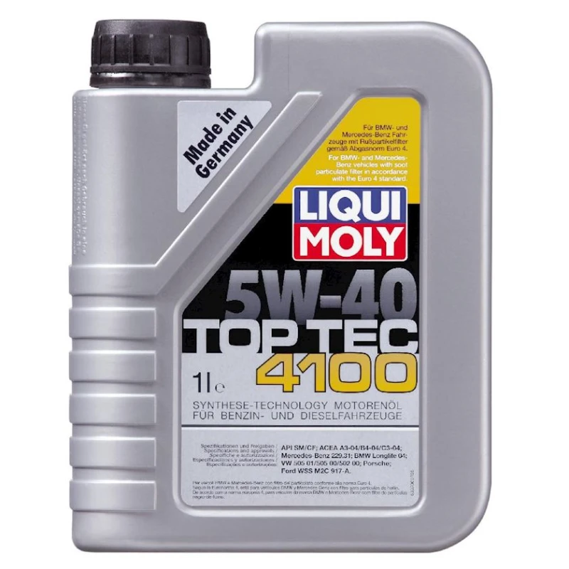 Моторное масло Liqui Moly, Top Tec 4100 5W-40, 1 л
