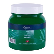 Akril boyalar Ладога, yaşıl orta, N 722, 220 ml