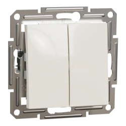 Выключатель Schneider Electric Asfora EPH0670123, бежевый, 7.1х7.1 см