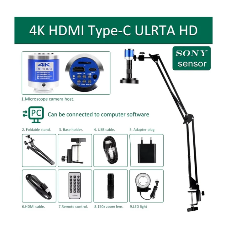 Цифровой микроскоп Sony Sensor 48Mp 4K XHU4003