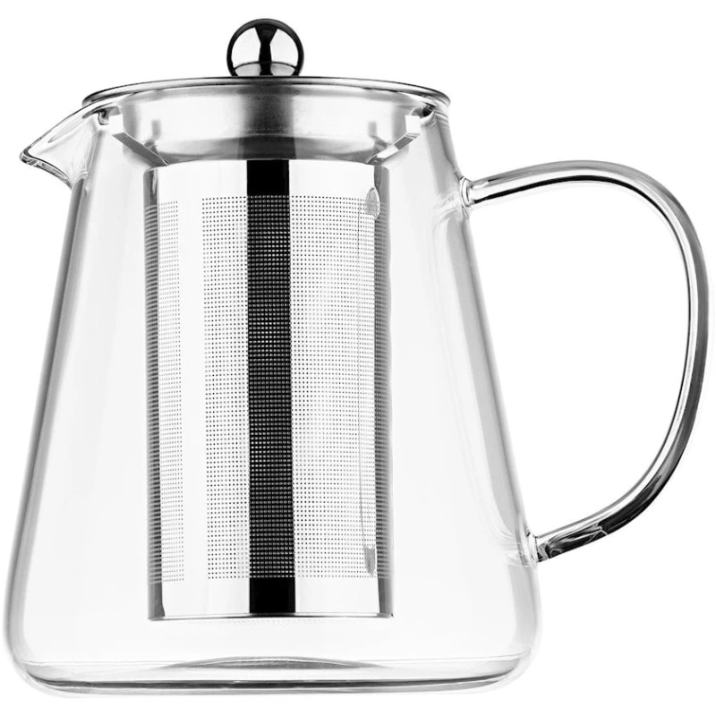 Заварной чайник Ardesto Gemini Milano AR1909GM, 950 мл, боросиликатное стекло/нержавеющая сталь, прозрачный Заварной чайник Ardesto Gemini Milano AR1909GM, 950 мл, боросиликатное стекло/нержавеющая сталь, прозрачный