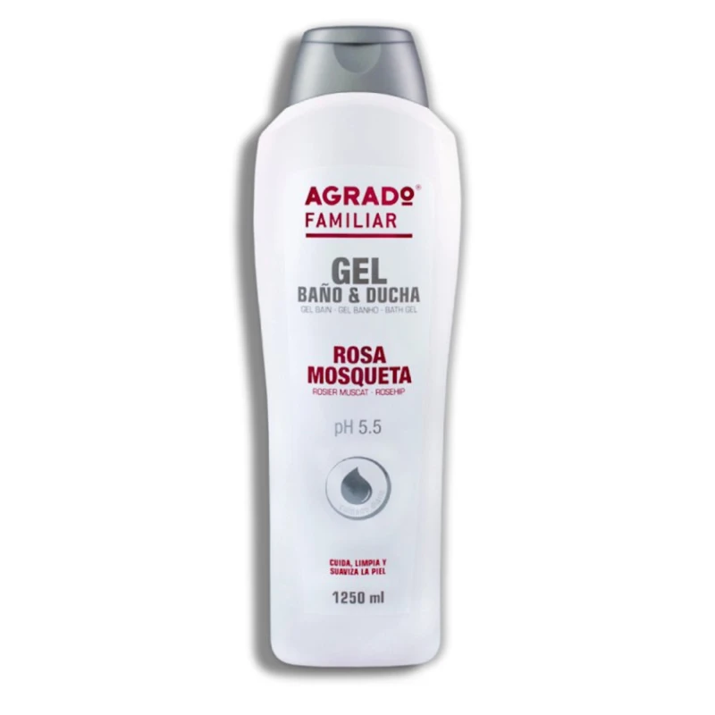 Гель для душа Agrado Familiar Rosehip Bath Gel, Шаповник, 1250 мл Гель для душа Agrado Familiar Rosehip Bath Gel, Шаповник, 1250 мл