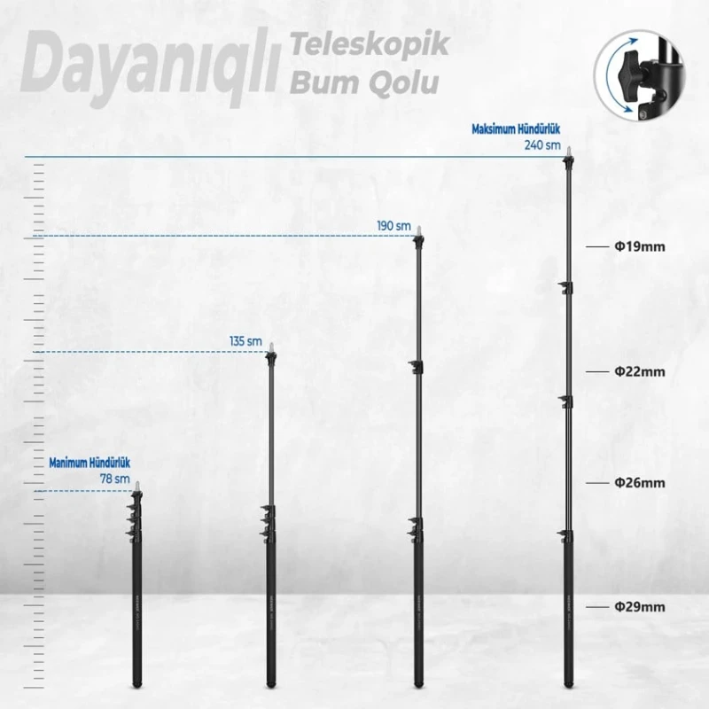Держатель Neewer MS240AC 240 см Держатель Neewer MS240AC 240 см
