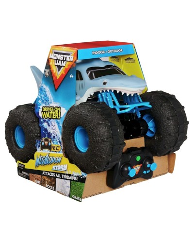 Radio ilə idarə olunan maşın Spin Master Monster Jam Megalodon, 4 yaşdan, mavi