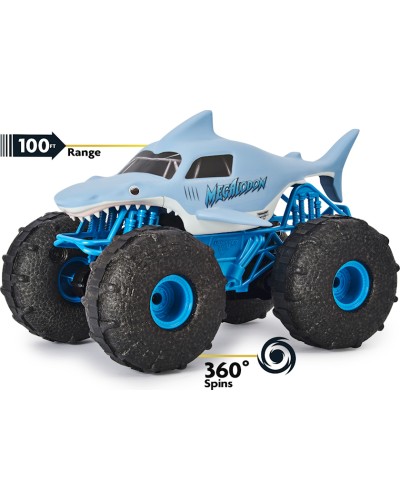 Radio ilə idarə olunan maşın Spin Master Monster Jam Megalodon, 4 yaşdan, mavi
