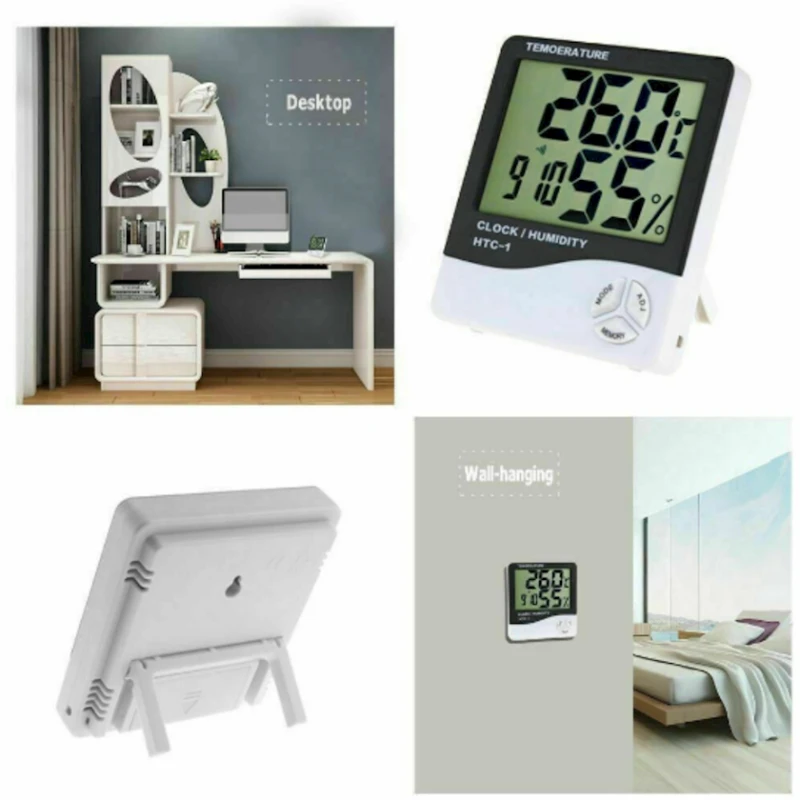 Комнатный термометр PS Essentials, 10х9.3х2.2 см, белый Комнатный термометр PS Essentials, 10х9.3х2.2 см, белый