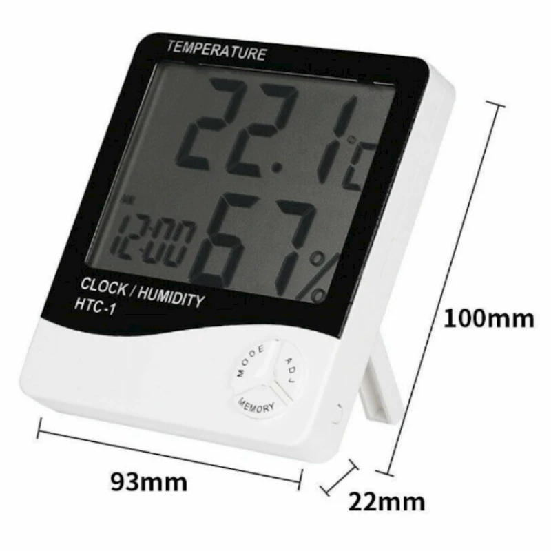 Комнатный термометр PS Essentials, 10х9.3х2.2 см, белый Комнатный термометр PS Essentials, 10х9.3х2.2 см, белый