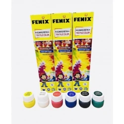 Акриловая краска для ткани Fenix, 6 цветов Акриловая краска для ткани Fenix, 6 цветов