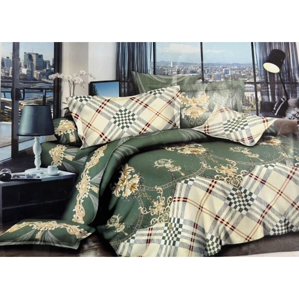 Yataq dəsti MiraNova CTS-535, satin, rəngbərəng, mələfə 200x220 sm, yorğan üzü 200x220 sm, yastıq üzü 50x70 sm (2 əd)