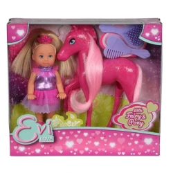 Кукла Simba Evi love Little Fairy & Pony с расческа и лошадь, 12 см Кукла Simba Evi love Little Fairy & Pony с расческа и лошадь, 12 см