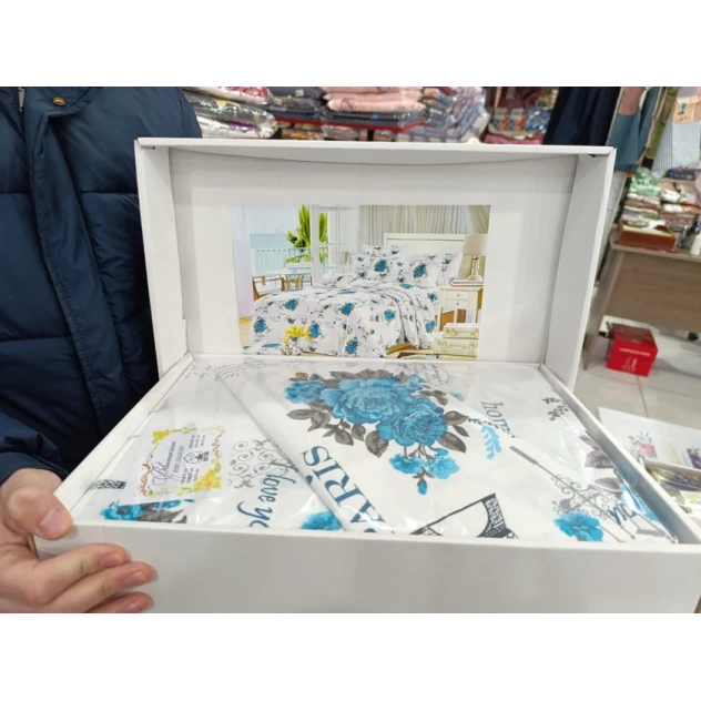 Комплект постельного белья MiraNova CTS-155, белый, простыня 200х220 см, пододеяльник 200x220 см, наволочка 50x70 см (2 шт)