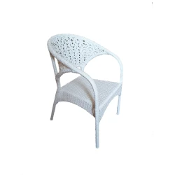 Bağ üçün stul Zili Rattan Venesiya, ağ; stul ölçüsü: eni 53 sm, hündürlüyü 80 sm Bağ üçün stul Zili Rattan Venesiya, ağ; stul ölçüsü: eni 53 sm, hündürlüyü 80 sm