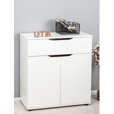 Komod Letta, ağ, LDSP, 75х35.5х82 sm