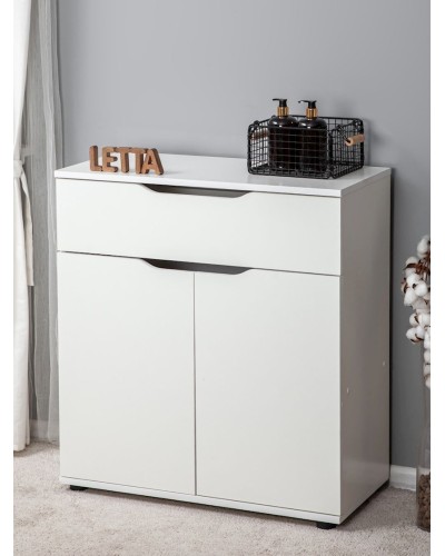Komod Letta, ağ, LDSP, 75х35.5х82 sm