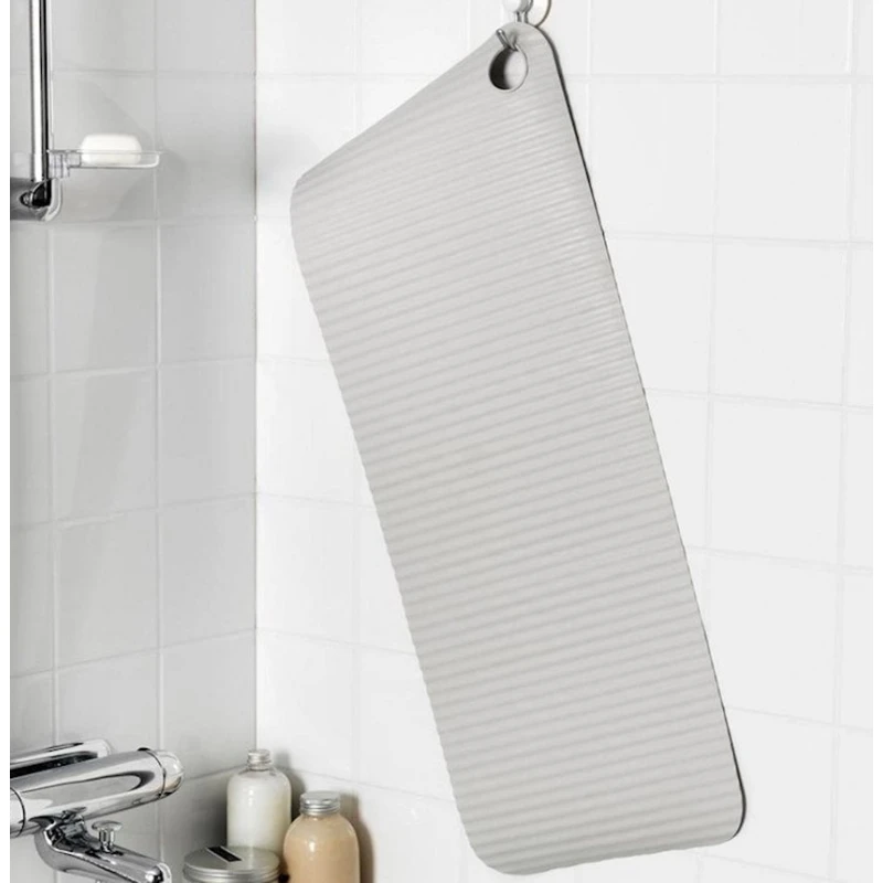 Коврик для ванной IKEA Doppa, 33x84 см, каучук, светло-серый Коврик для ванной IKEA Doppa, 33x84 см, каучук, светло-серый