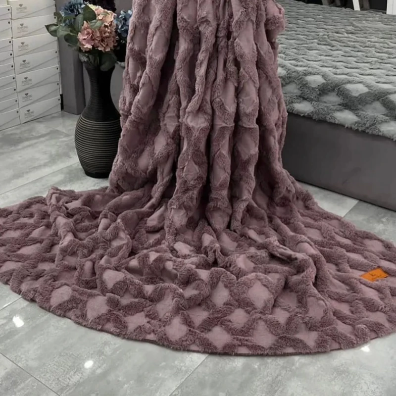 Pled Sahara SHA-00004794, bənövşəyi, 220х240 sm