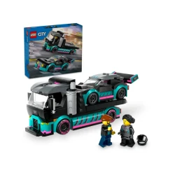 Конструктор LEGO City Race Car and Car Carrier Truck 60406, 6+ лет, 328 элементов