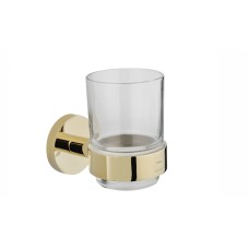 Diş fırçaları üçün stəkan Teka Alaior Cup Holder Graphite Banyo, Pure Gold