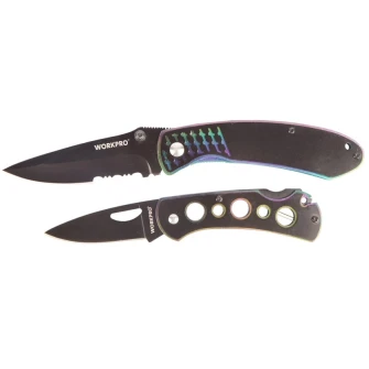 Складной нож Workpro W000308WE, 2 шт Складной нож Workpro W000308WE, 2 шт