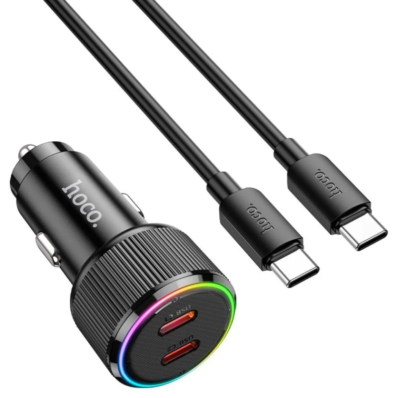 Автомобильное зарядное устройство Hoco NZ14B Black Автомобильное зарядное устройство Hoco NZ14B Black