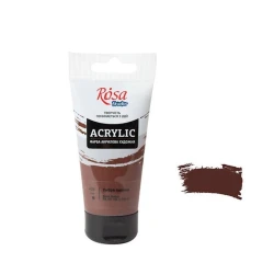 Акриловая краска художественная Rosa Studio 426, умбра жженая, 75 мл