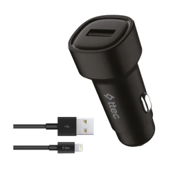 Зарядное устройство автомобильное Ttec SmartCharger 2.4A In Car Charger + Lightning Cable