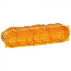 Montaj divar qutusu Legrand 080044, 10 modul, narıncı