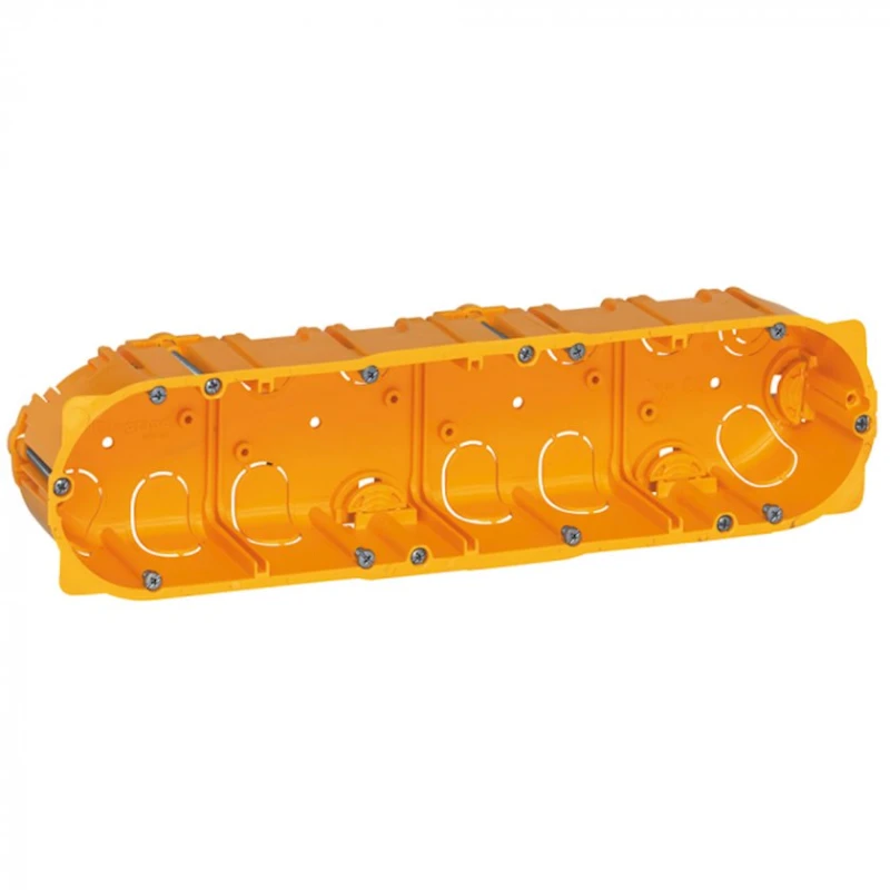 Montaj divar qutusu Legrand 080044, 10 modul, narıncı