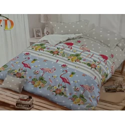 Yataq dəsti MiraNova CTS-538, satin, rəngbərəng, mələfə 200x220 sm, yorğan üzü 200x220 sm, yastıq üzü 50x70 sm (2 əd)