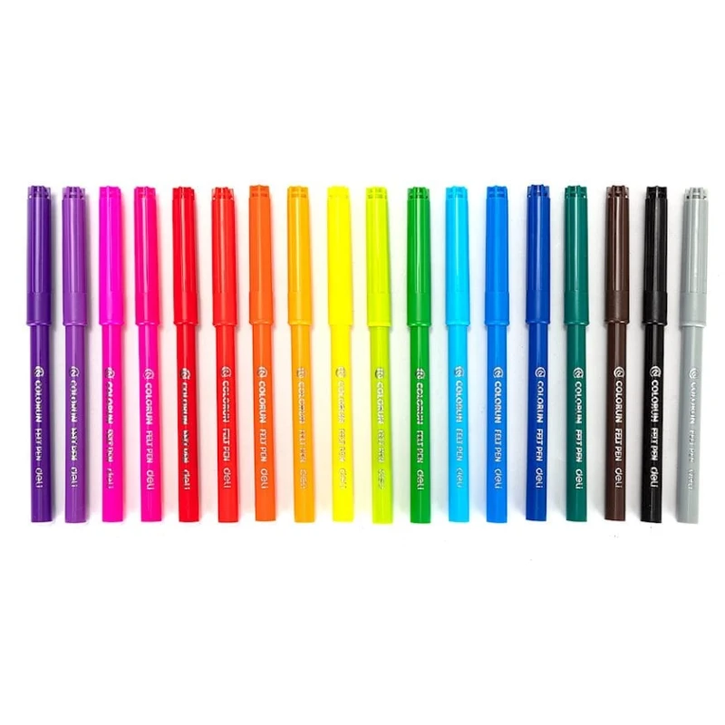 Набор фломастеров Deli C10010, смываемый, 18 шт Набор фломастеров Deli C10010, смываемый, 18 шт