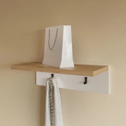 Вешалка Art_asilqan_15, ламинат, коричневая, 20х80 см Вешалка Art_asilqan_15, ламинат, коричневая, 20х80 см