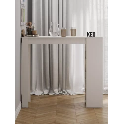 Барная стойка Keo, 44.6x110x106.5 см, ЛДСП, белый