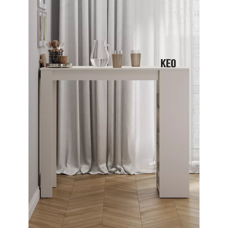 Bar dayağı Keo, 44.6x110x106.5 sm, LDSP, ağ Bar dayağı Keo, 44.6x110x106.5 sm, LDSP, ağ