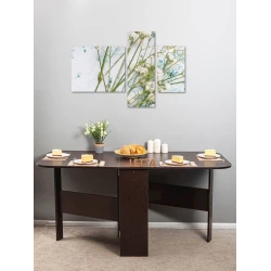 Обеденный стол, коричневый, ЛДСП, 160x75x75 см Обеденный стол, коричневый, ЛДСП, 160x75x75 см