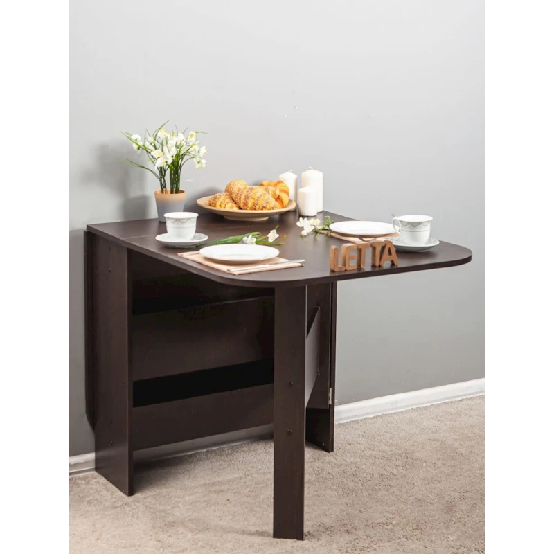 Обеденный стол, коричневый, ЛДСП, 160x75x75 см Обеденный стол, коричневый, ЛДСП, 160x75x75 см