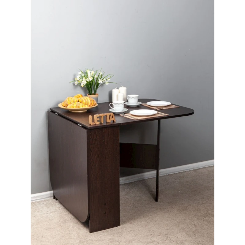 Обеденный стол, коричневый, ЛДСП, 160x75x75 см Обеденный стол, коричневый, ЛДСП, 160x75x75 см