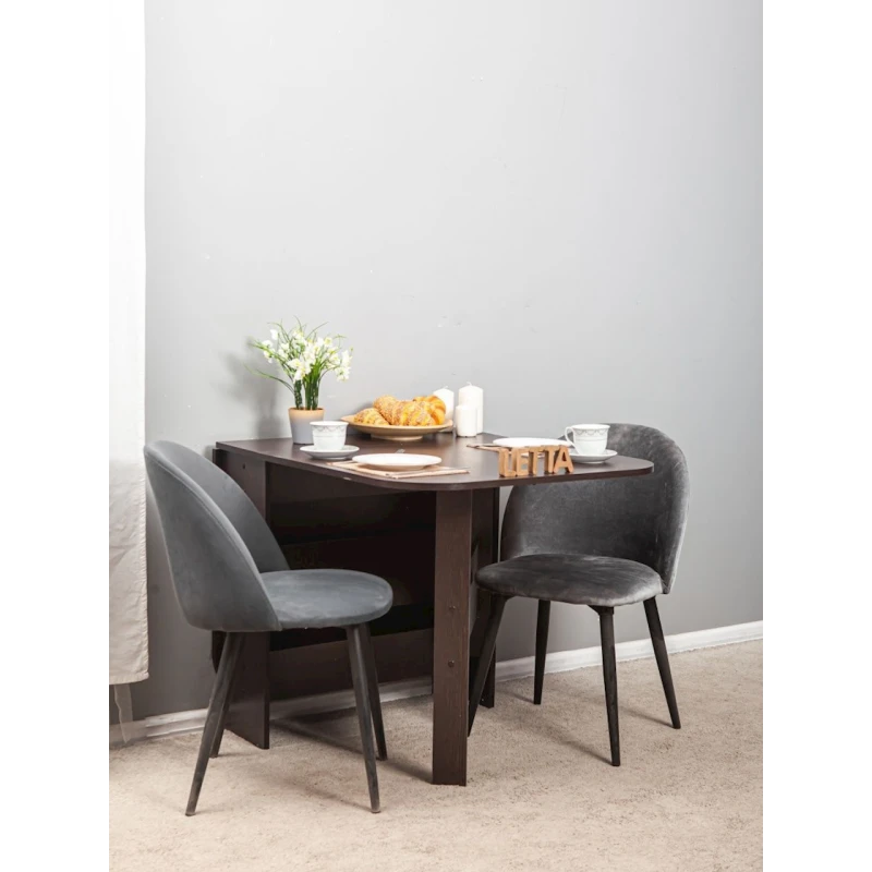 Обеденный стол, коричневый, ЛДСП, 160x75x75 см Обеденный стол, коричневый, ЛДСП, 160x75x75 см