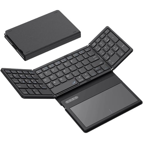 Клавиатура Jeqang BT 5.2 Wifi Oldable Keyboard With Touchpad JB-836