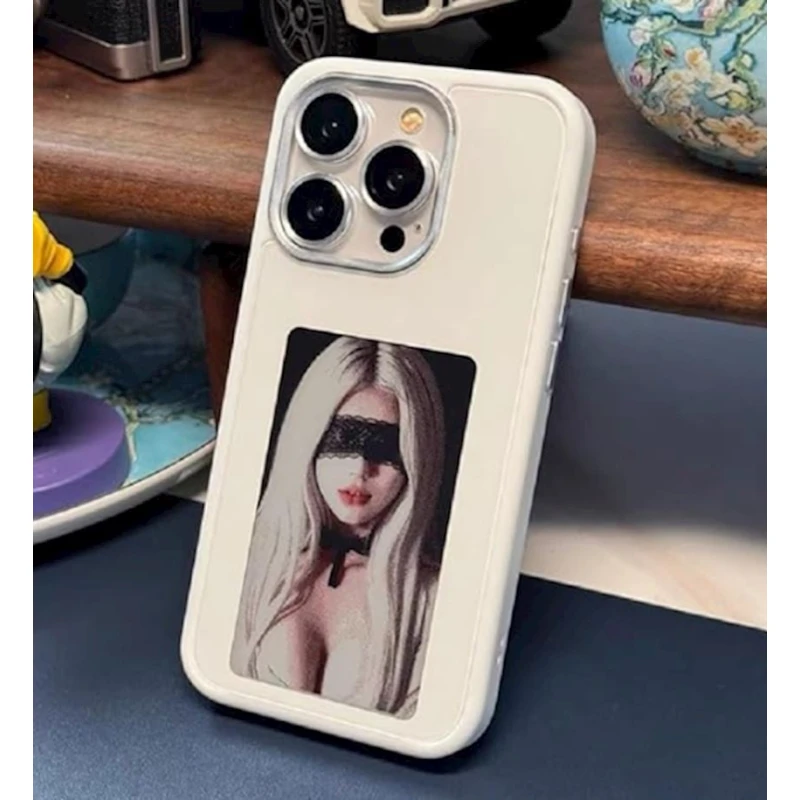 Çexol Apple iPhone 14 Pro Max üçün NFC projection-case005, White