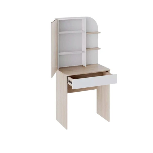 Туалетный столик Art Mebel 51, ламинат, белый/сонома, 150x70x45 см Туалетный столик Art Mebel 51, ламинат, белый/сонома, 150x70x45 см