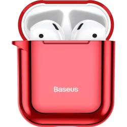 Чехол для наушников Baseus Shining Hook Case для Apple AirPods 1/2,Red