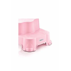 Табуретка ступенчатая BabyJem Pink, розовый, пластик, 23 см Табуретка ступенчатая BabyJem Pink, розовый, пластик, 23 см