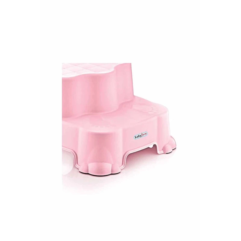 Табуретка ступенчатая BabyJem Pink, розовый, пластик, 23 см Табуретка ступенчатая BabyJem Pink, розовый, пластик, 23 см