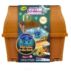 Набор для рисования Crayola Washimals Glow Ocean Pets, коричневый, 8 шт