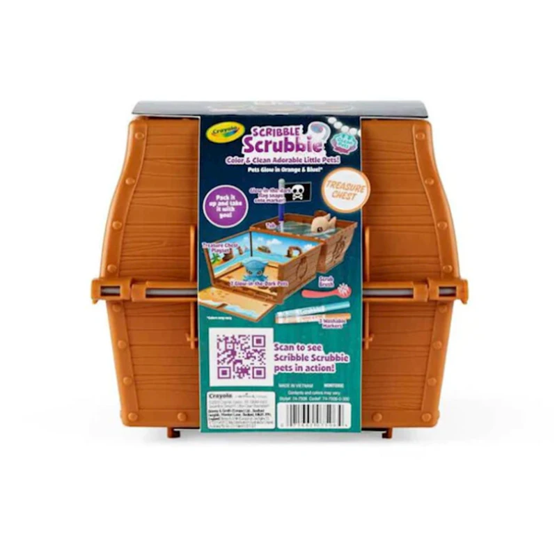 Набор для рисования Crayola Washimals Glow Ocean Pets, коричневый, 8 шт